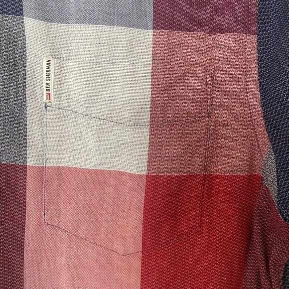 Ben Sherman Mod Retro Panel Check Shirt - Size Medium - Picture 4 of 13